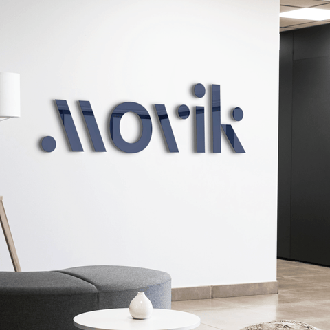 acrylic logo wall sign