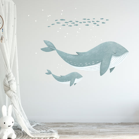 Whale Wall Stickers for Nursery