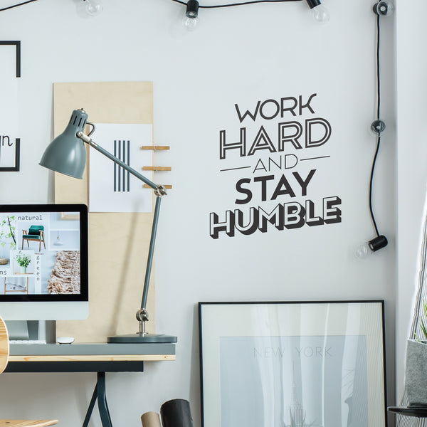 Work Hard Stay Humble Wall Sticker