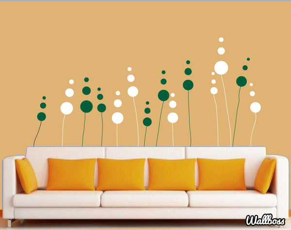 Abstract Flower Wall Stickers
