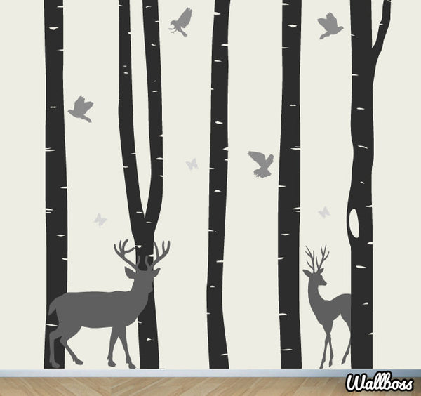 Birch Tree Forest Wall Stickers