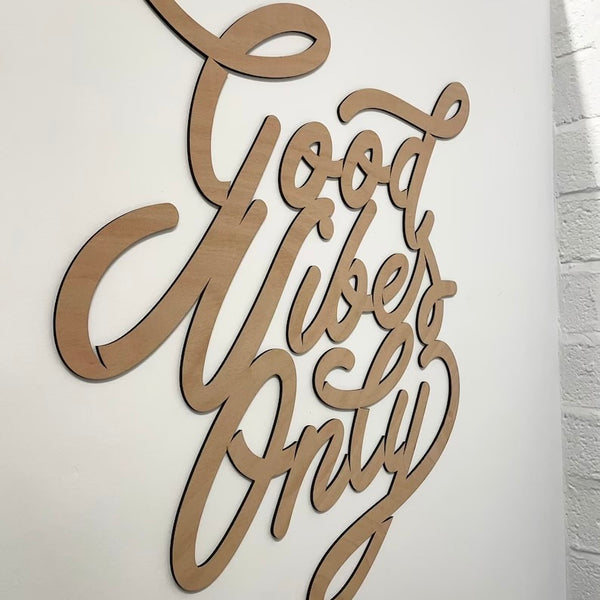 Good Vibes Only Wall Quote Sticker
