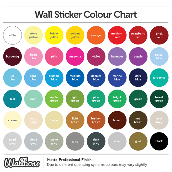 Company Core Values Wall Sticker