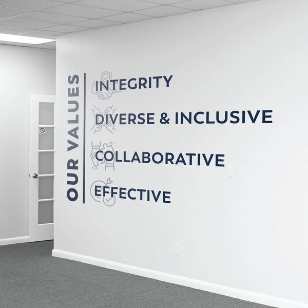 Our Values Wall Sticker