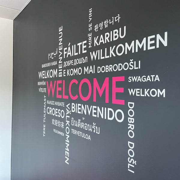 Welcome Wall Art Languages