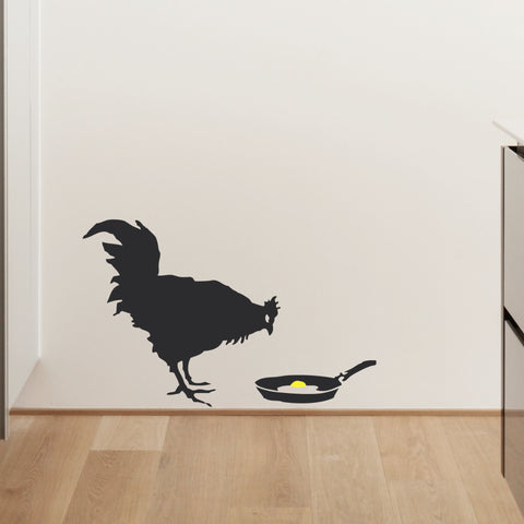 Banksy Chicken & Egg Wall Sticker