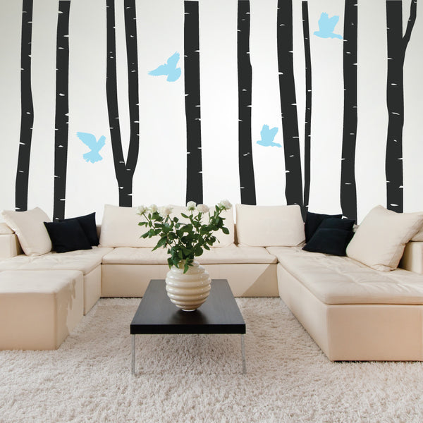 Silver Birch Forest Wall Stickers