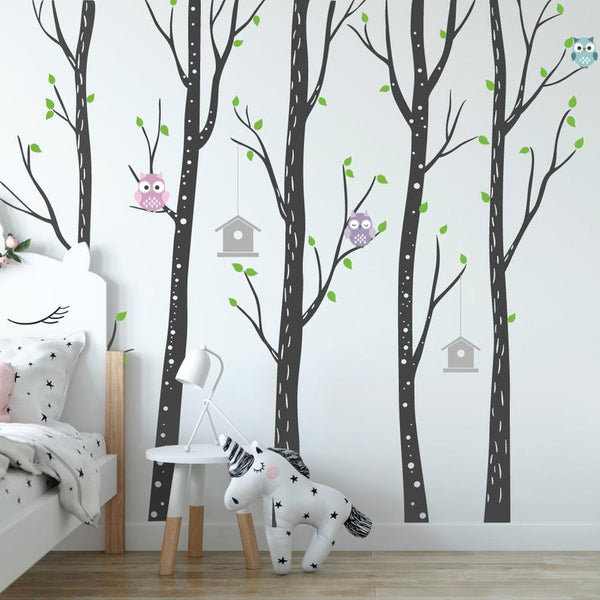 Owl And Tree Stickers For Wall