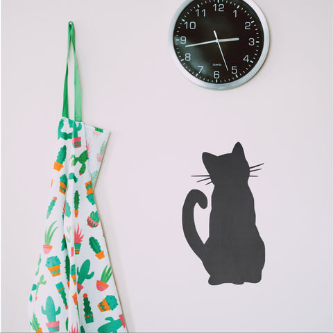 Curious Cat Chalkboard Wall Decal