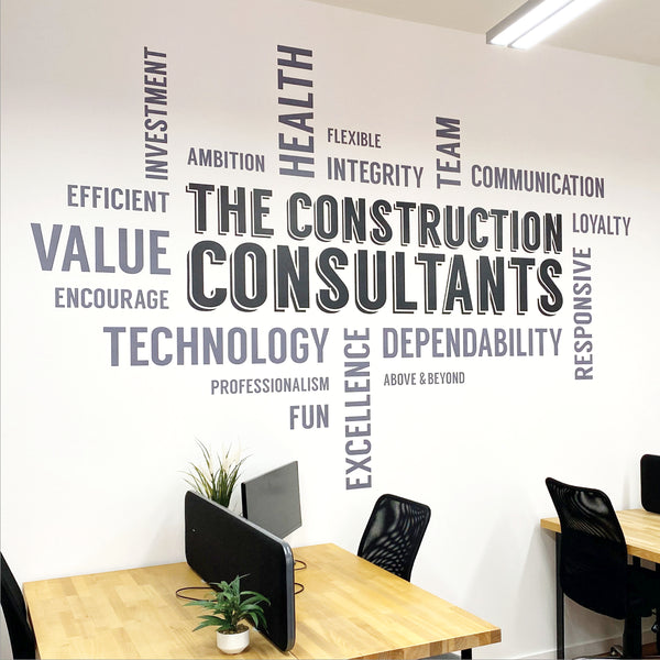 Word Cluster Wall Sticker
