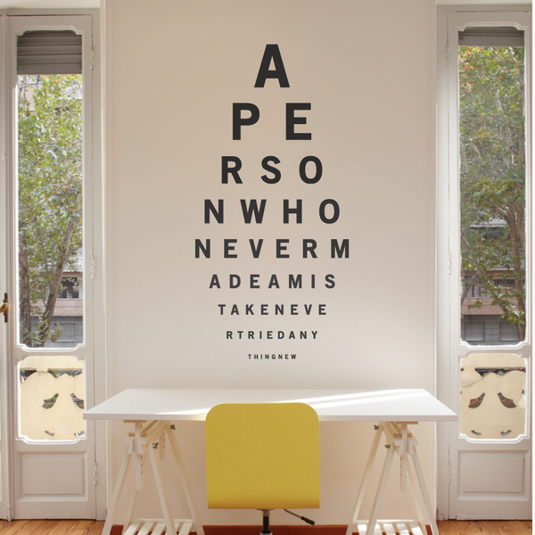 Eye Test Wall Sticker By Wallboss | Wallboss Wall Stickers | Wall Art ...