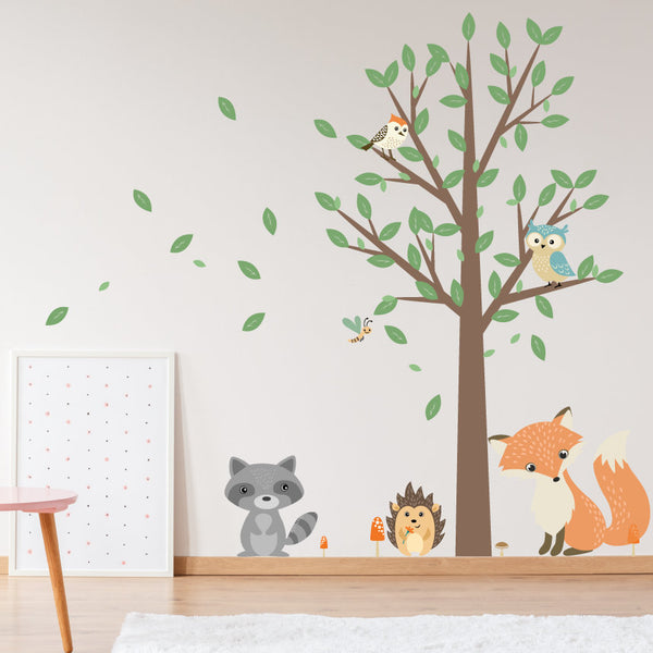 Woodland Fox And Friends Wall Stickers