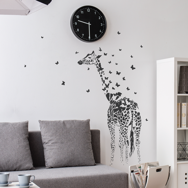 Giraffe Print Wall Decal Sticker