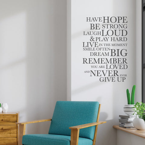Home Quote Decal