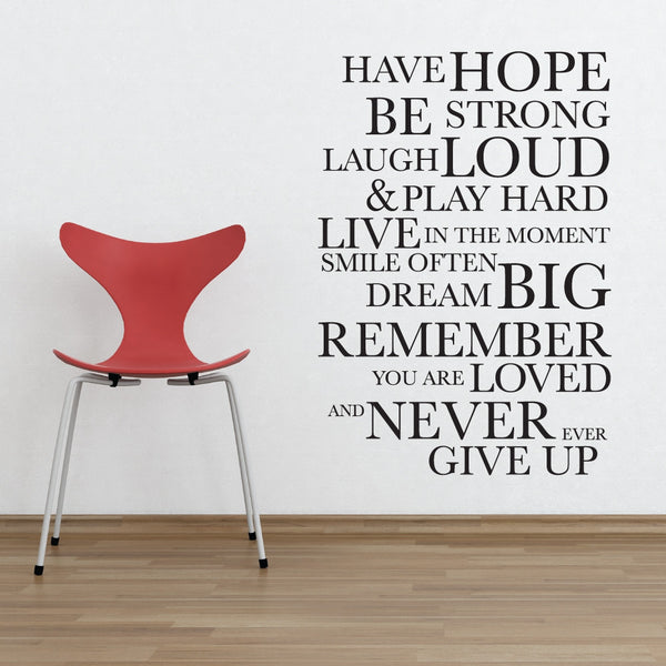 Have Hope Wall Sticker By Wallboss