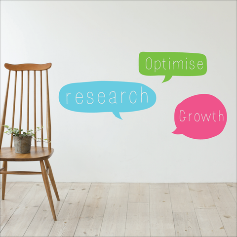 Personalised Keyword Bubble Wall Stickers