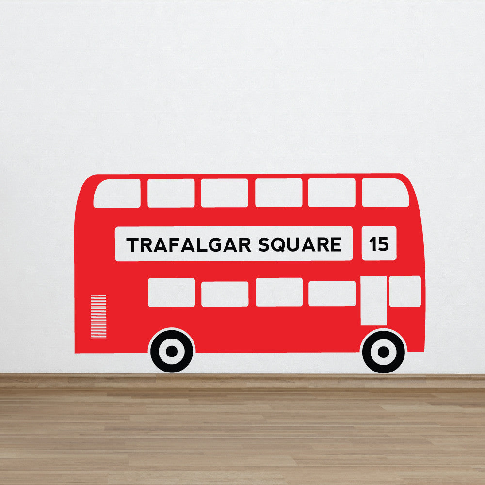 London Bus Vinyl Wall Sticker | Wallboss Wall Stickers | Wall Art ...