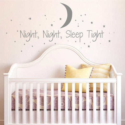 Moon And Stars Wall Stickers