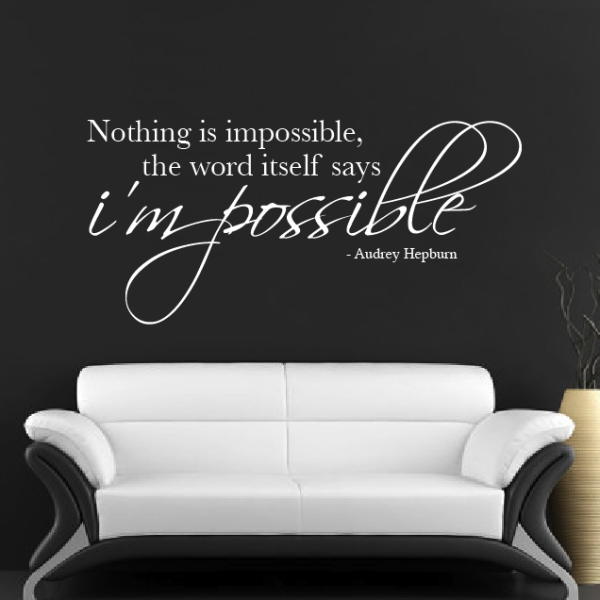 Nothing Is Impossible Wall Sticker