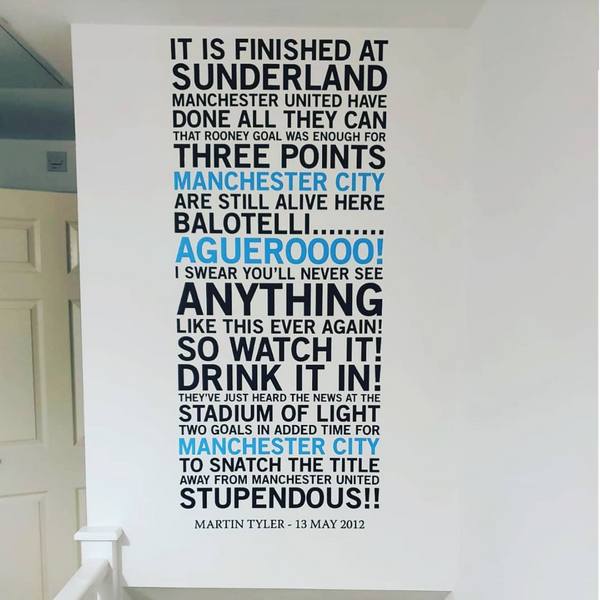 Manchester City Wall Sticker