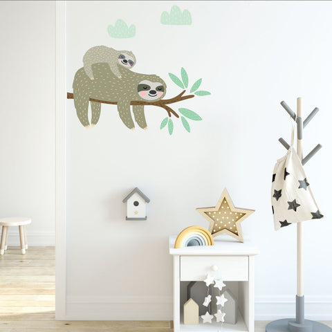 Sloth On A Branch Wall Sticker