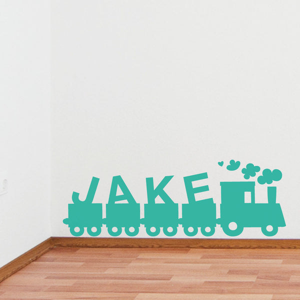 Childrens Name Train Wall Sticker