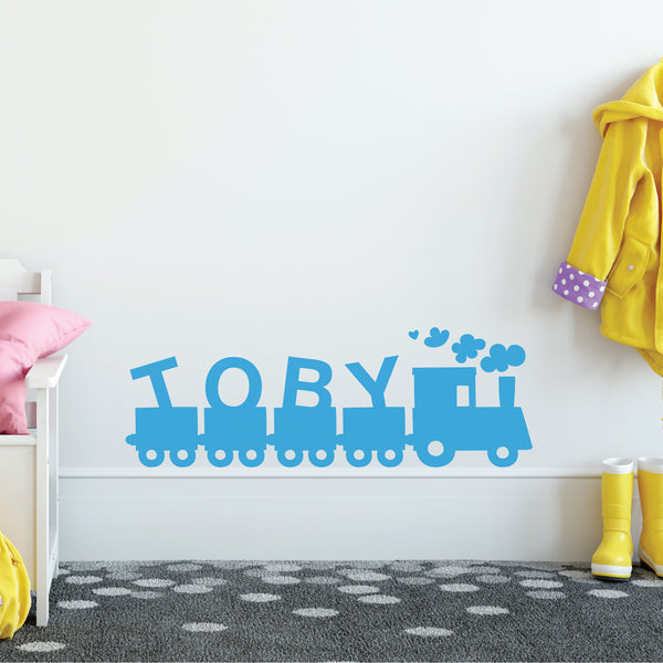 Train name wall sticker