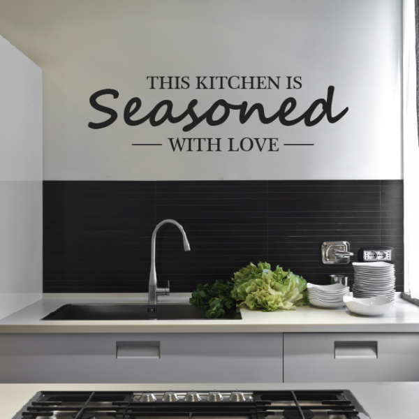 This Kitchen Is Seasoned With Love Wall Sticker
