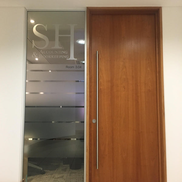 Frosted Window Graphics Logo